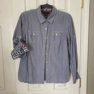 Long sleeve button up Large